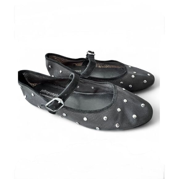 Jeffrey CampbellAnthropologie mesh studded Mary Jane flats size 8 - Picture 1 of 6